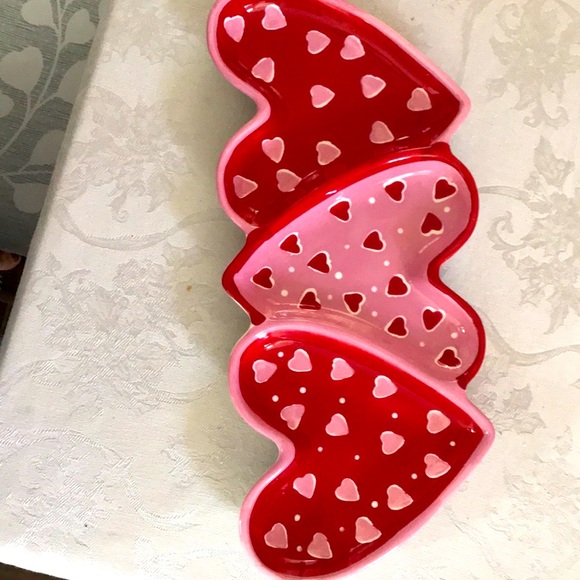 Heart shaped serving tray